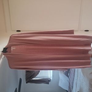 Long pink cardigan